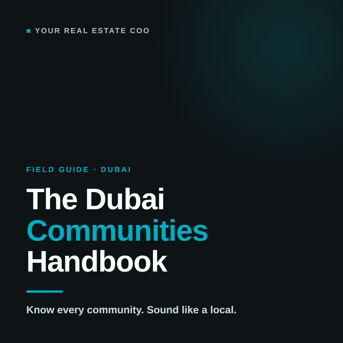 The Dubai Communities Handbook