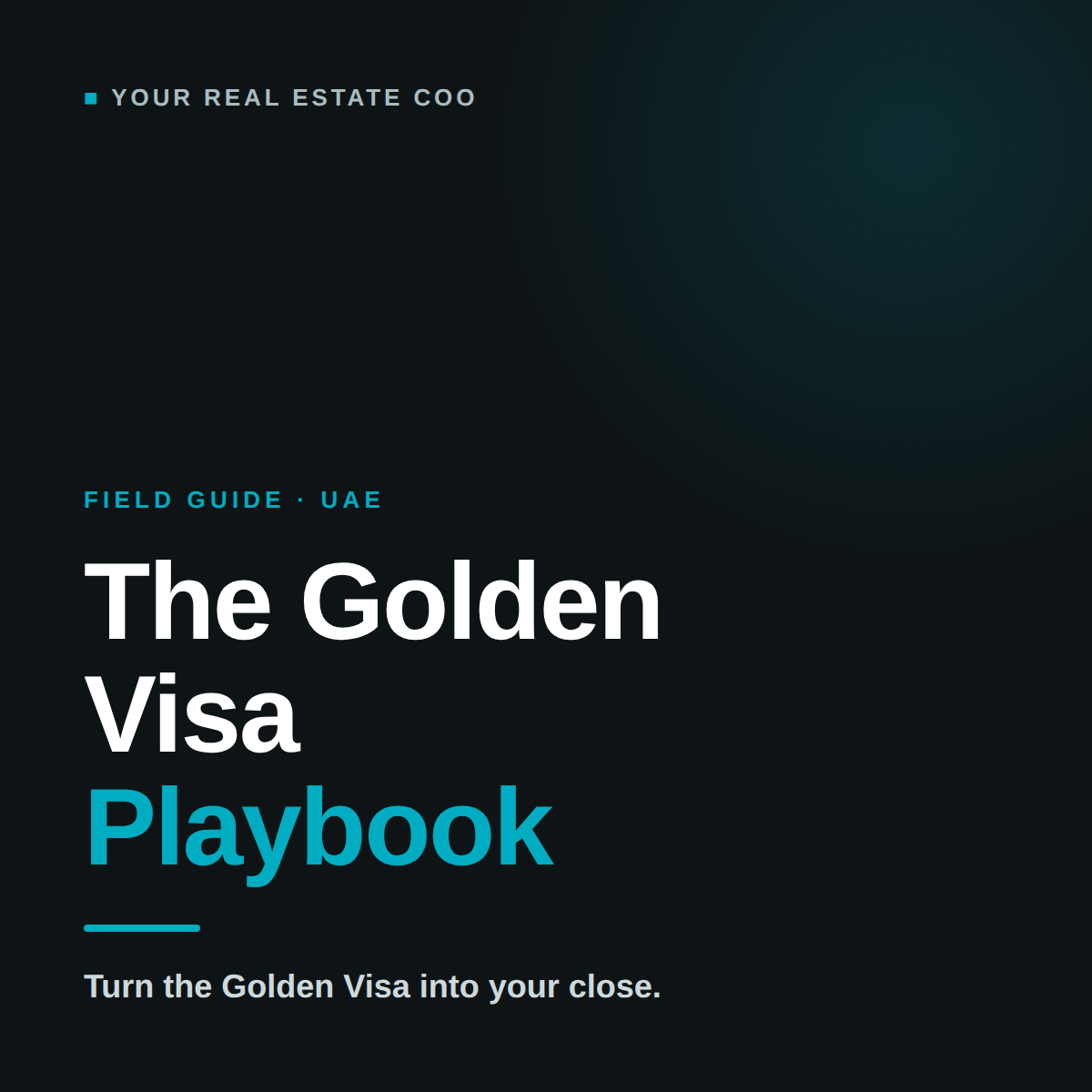 The Golden Visa Playbook