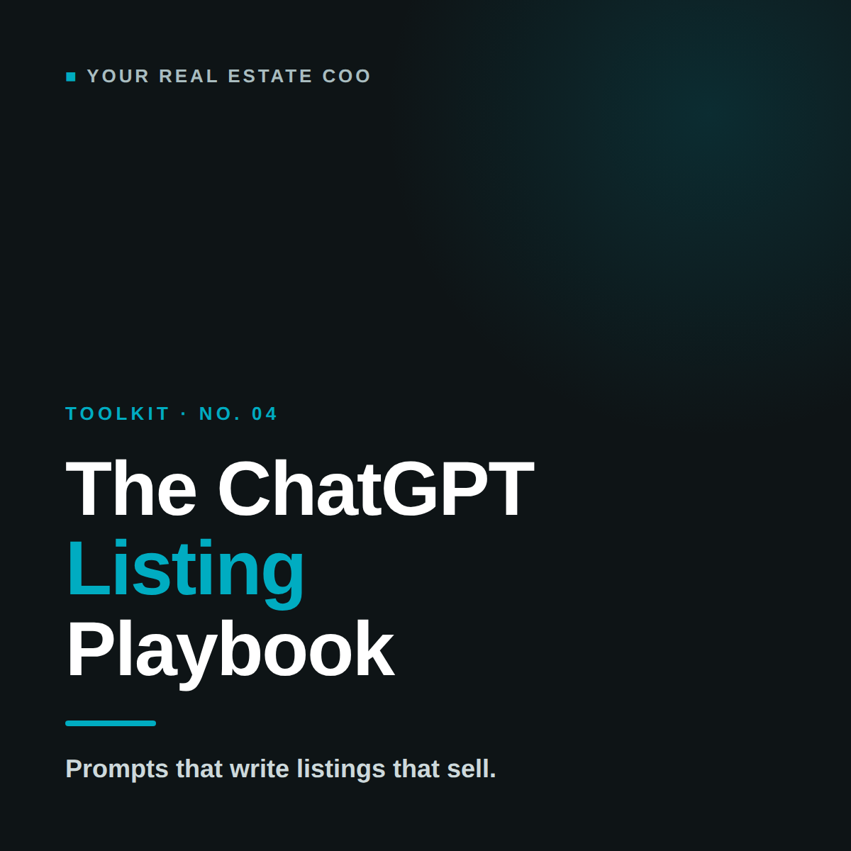 The ChatGPT Listing Playbook