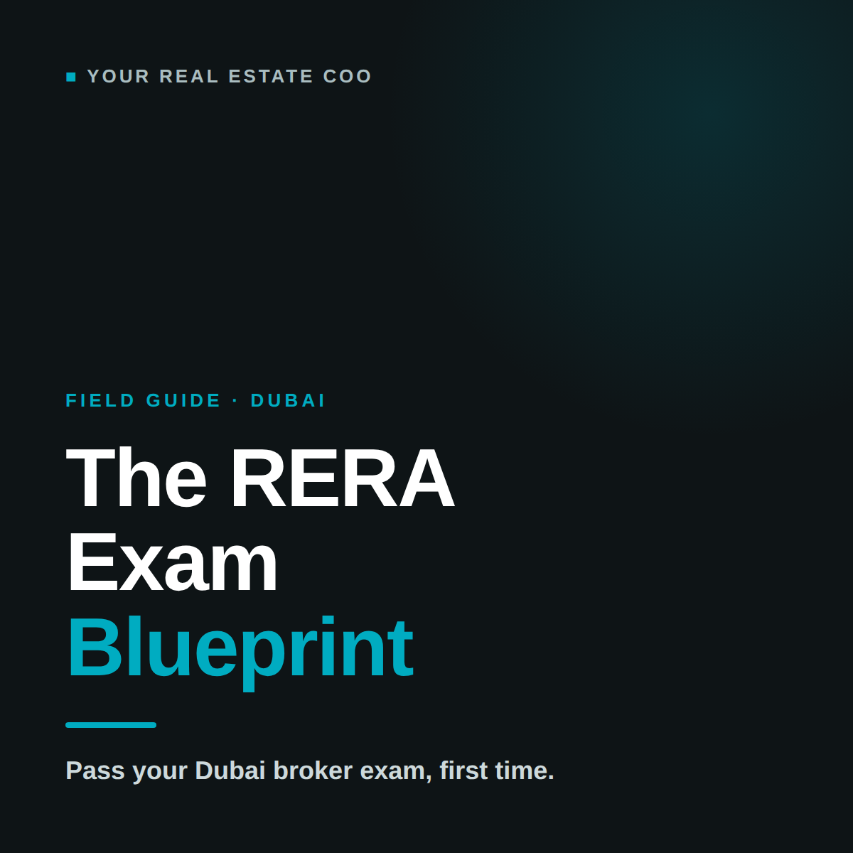 The RERA Exam Blueprint